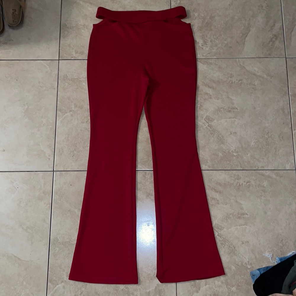 Wild Fable High Rise Red Flare Pants